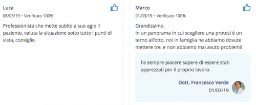 Opinioni Dottor Francesco Verde